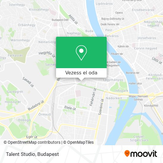 Talent Studio térkép