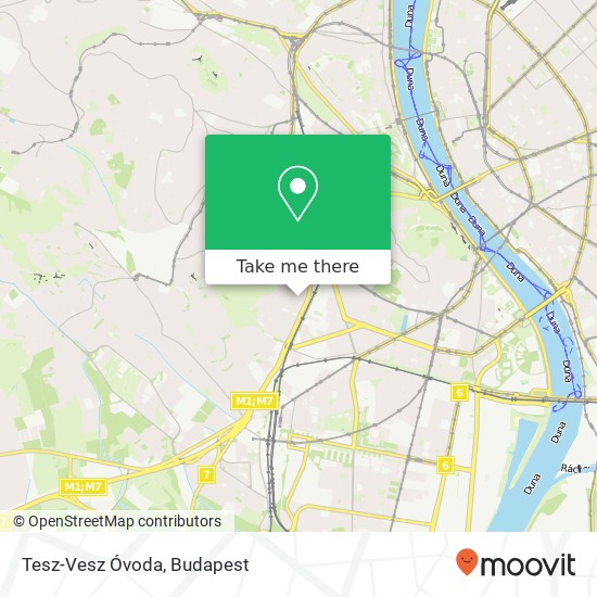 Tesz-Vesz Óvoda térkép