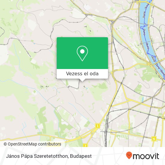 János Pápa Szeretetotthon térkép