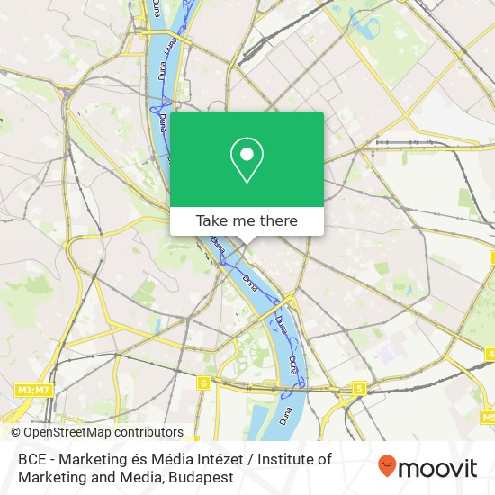BCE - Marketing és Média Intézet / Institute of Marketing and Media térkép