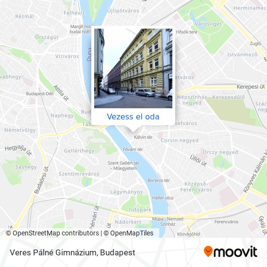 Veres Pálné Gimnázium térkép