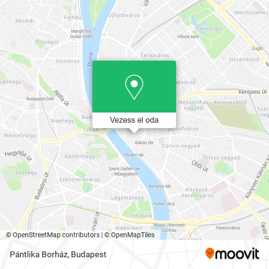 Pántlika Borház térkép