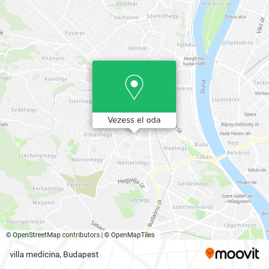 villa medicina térkép
