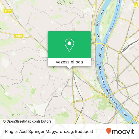 Ringier Axel Springer Magyarország térkép