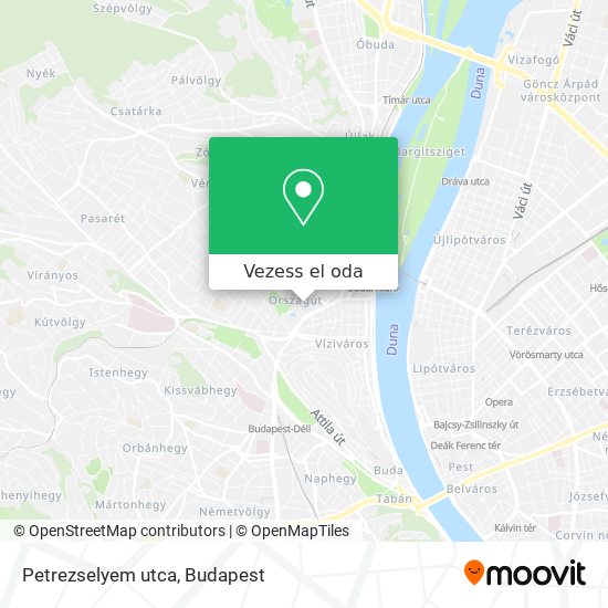 Petrezselyem utca térkép