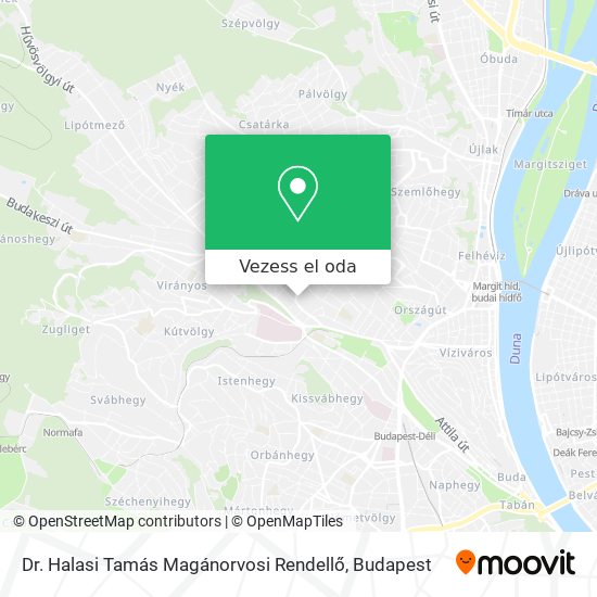 Dr. Halasi Tamás Magánorvosi Rendellő térkép