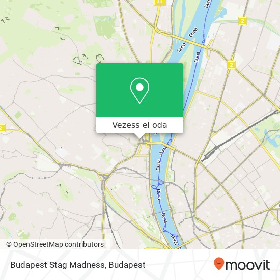 Budapest Stag Madness térkép