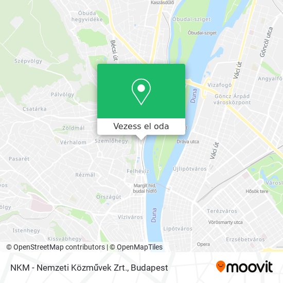 NKM - Nemzeti Közművek Zrt. térkép