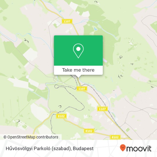 Hűvösvölgyi Parkoló (szabad) térkép