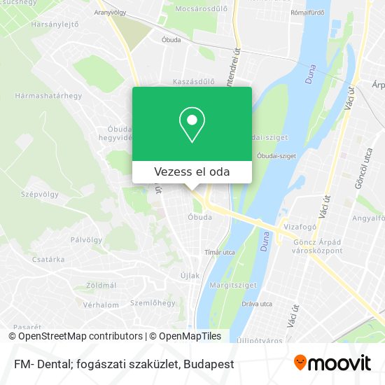 FM- Dental; fogászati szaküzlet térkép