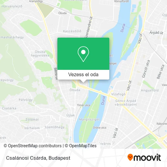 Csalánosi Csárda térkép