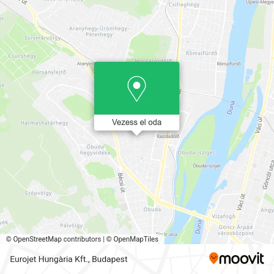 Eurojet Hungària Kft. térkép