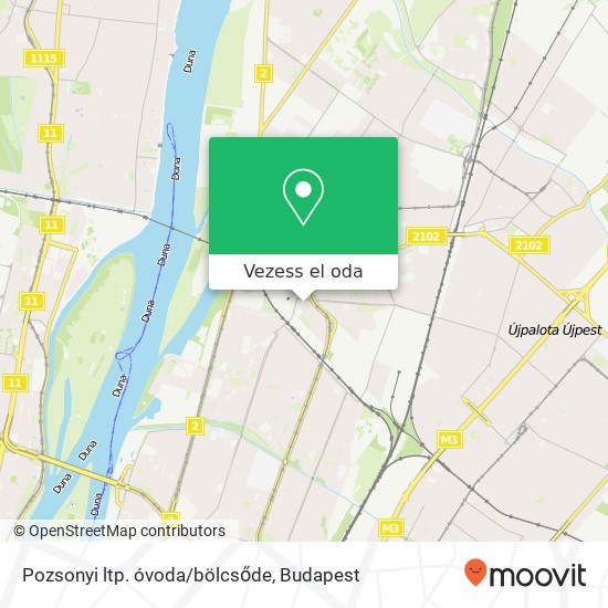 Pozsonyi ltp. óvoda/bölcsőde térkép