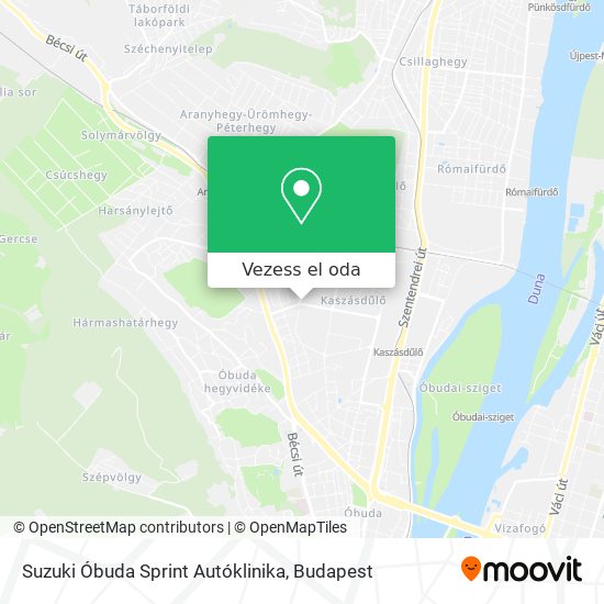 Suzuki Óbuda Sprint Autóklinika térkép