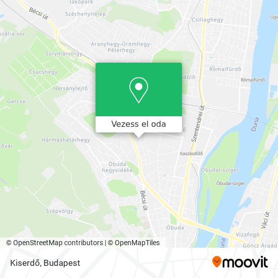 Kiserdő térkép