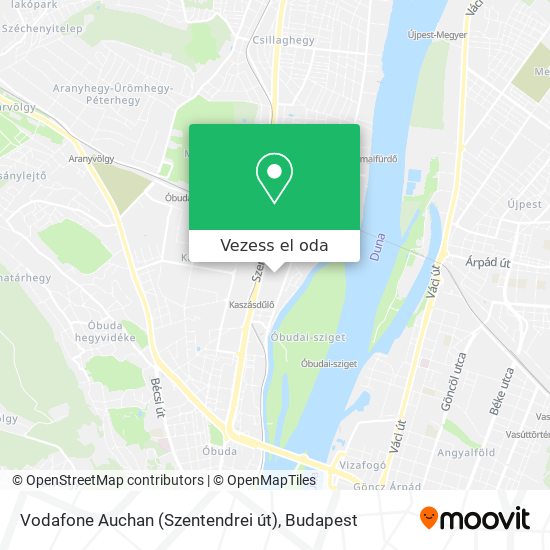 Vodafone Auchan (Szentendrei út) térkép