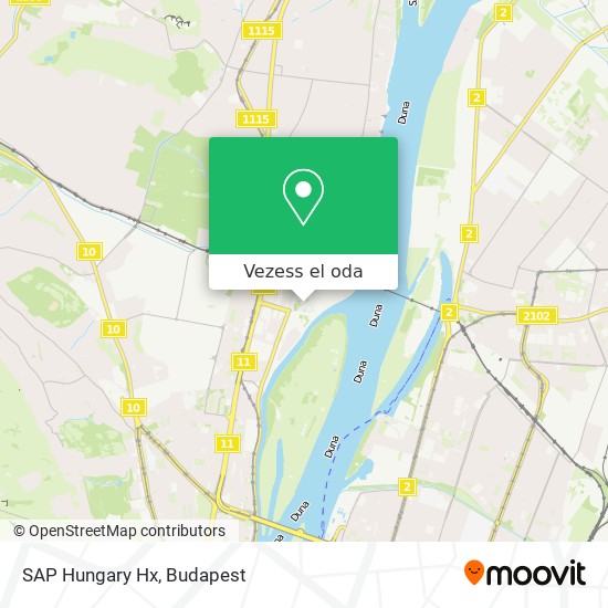 SAP Hungary Hx térkép