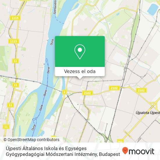 Újpesti Általános Iskola és Egységes Gyógypedagógiai Módszertani Intézmény térkép