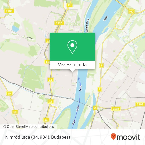 Nimród utca (34, 934) térkép