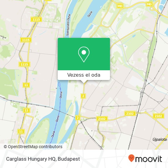 Carglass Hungary HQ térkép