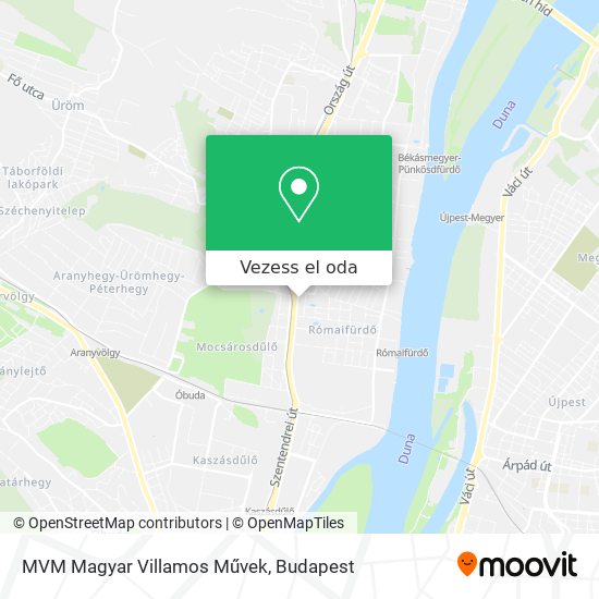MVM Magyar Villamos Művek térkép