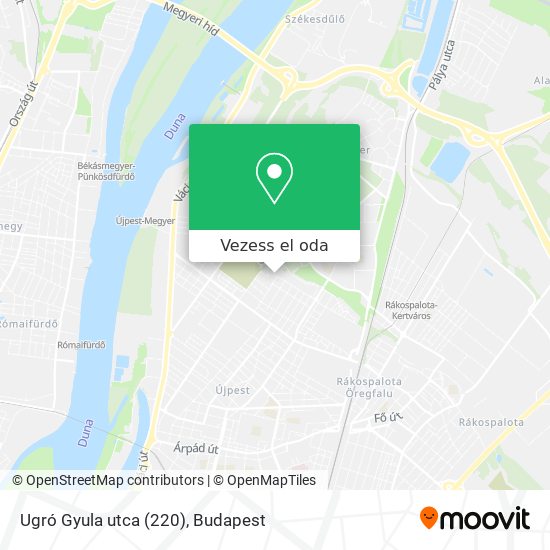 Ugró Gyula utca (220) térkép