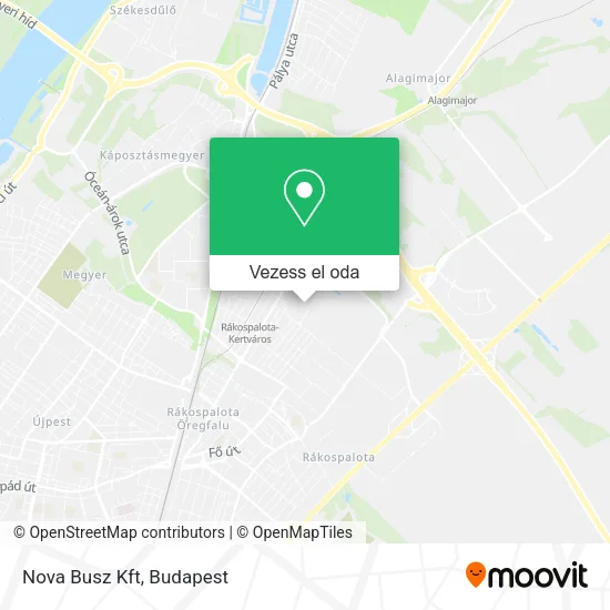 Nova Busz Kft térkép