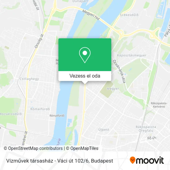 Vízművek társasház - Váci út 102 / 6 térkép