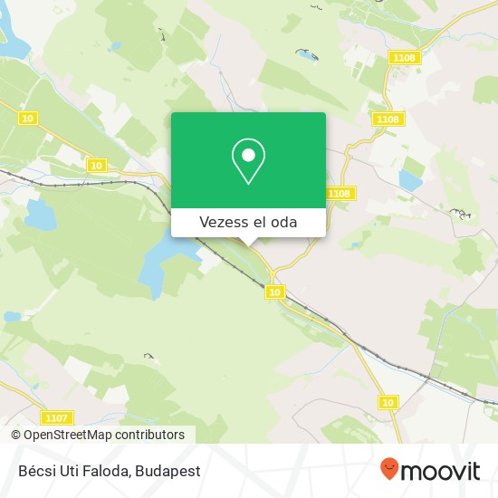 Bécsi Uti Faloda térkép