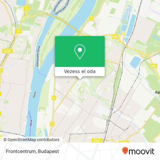 Frontcentrum térkép
