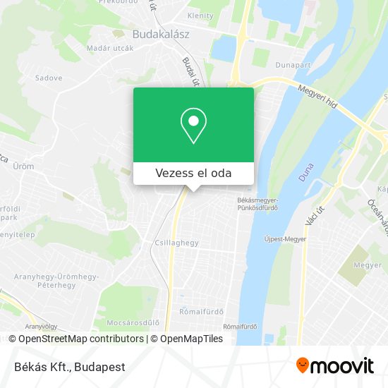 Békás Kft. térkép