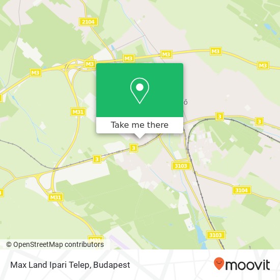 Max Land Ipari Telep térkép