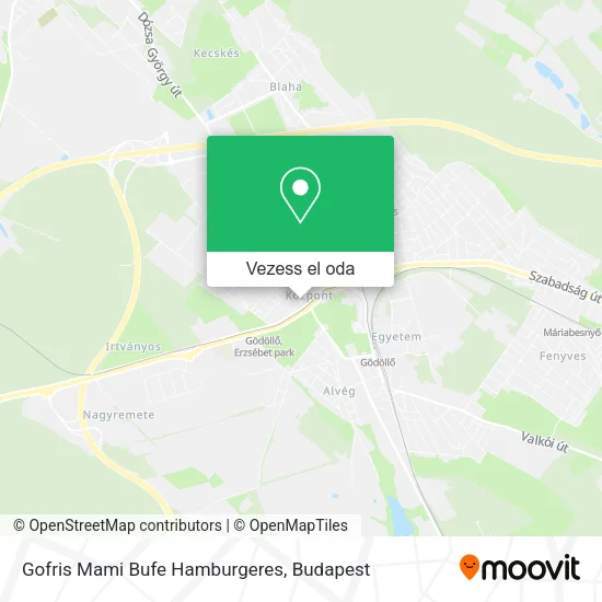 Gofris Mami Bufe Hamburgeres térkép