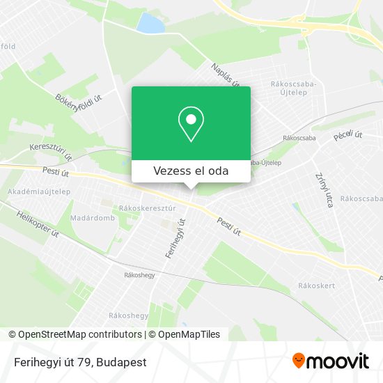Ferihegyi út 79 térkép