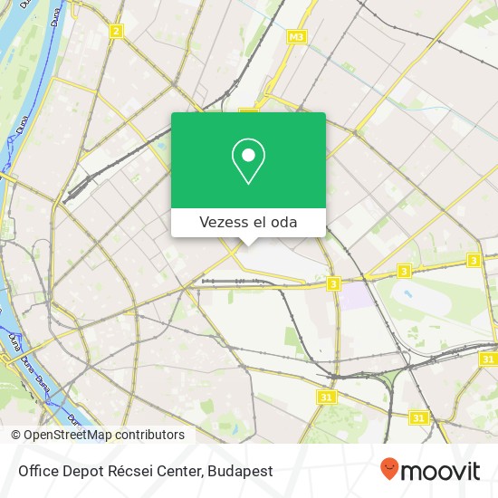 Office Depot Récsei Center térkép
