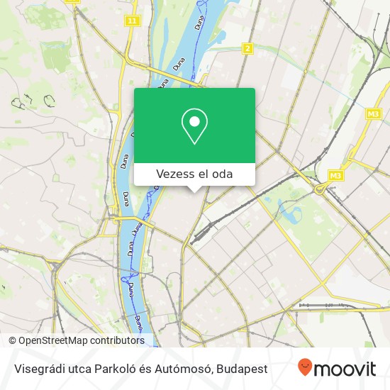 Visegrádi utca Parkoló és Autómosó térkép