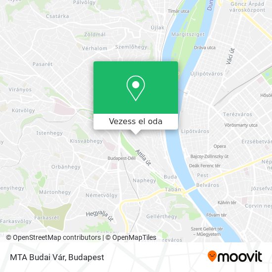 MTA Budai Vár térkép