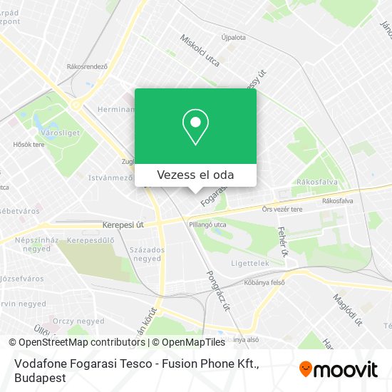 Vodafone Fogarasi Tesco - Fusion Phone Kft. térkép