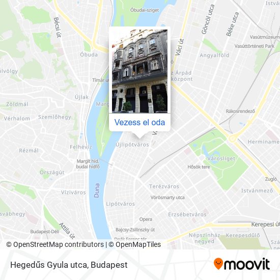 Hegedűs Gyula utca térkép