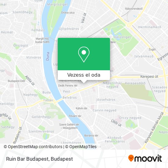 Ruin Bar Budapest térkép