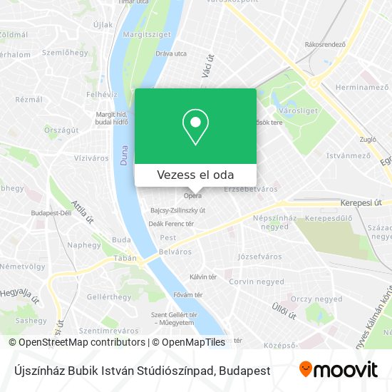 Újszínház Bubik István Stúdiószínpad térkép