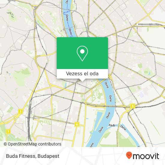 Buda Fitness térkép