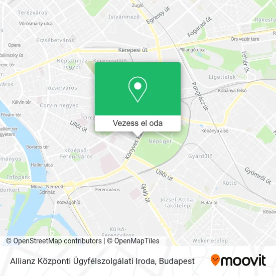 Allianz Központi Ügyfélszolgálati Iroda térkép