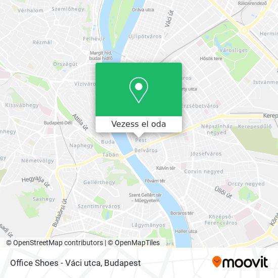 Office Shoes - Váci utca térkép