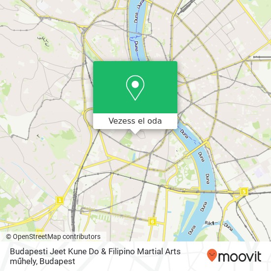 Budapesti Jeet Kune Do & Filipino Martial Arts műhely térkép