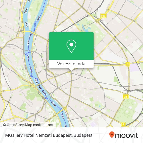 MGallery Hotel Nemzeti Budapest térkép