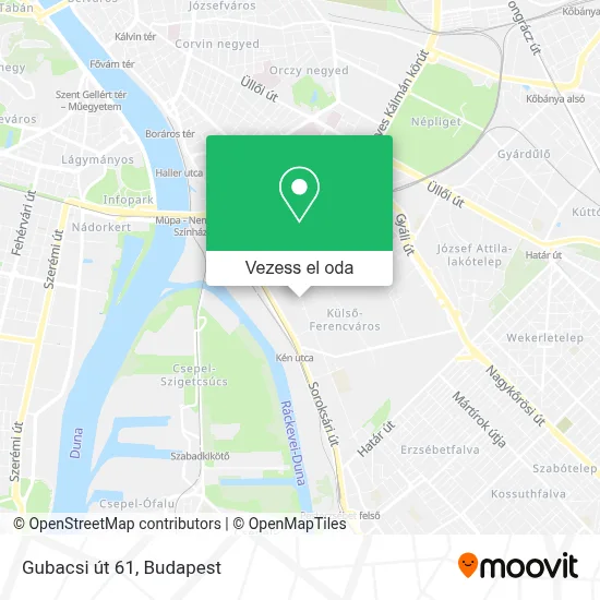 Gubacsi út 61 térkép