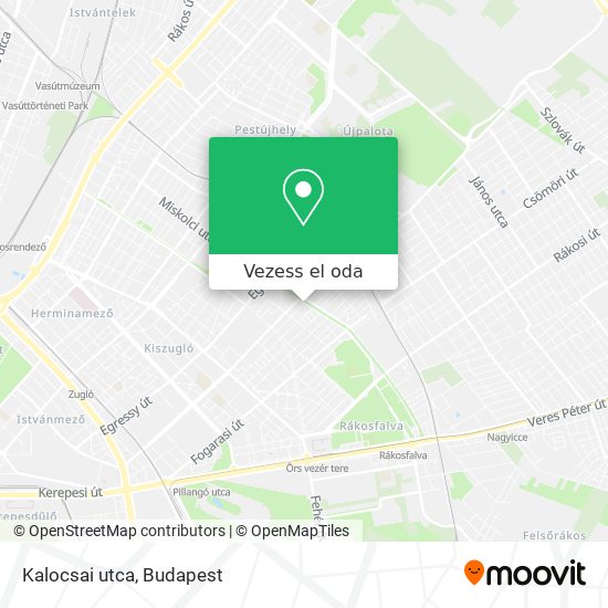 Kalocsai utca térkép