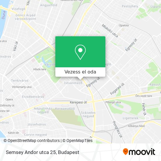 Semsey Andor utca 25 térkép