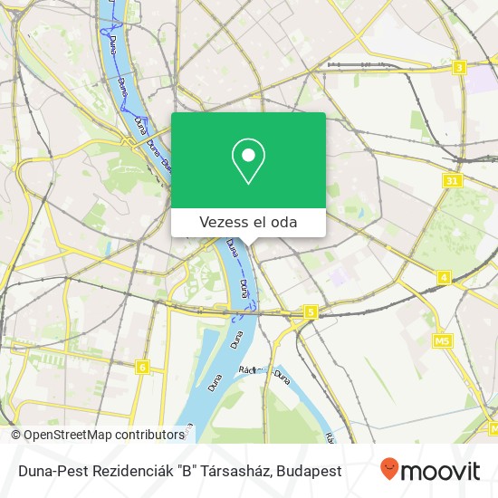 Duna-Pest Rezidenciák "B" Társasház térkép